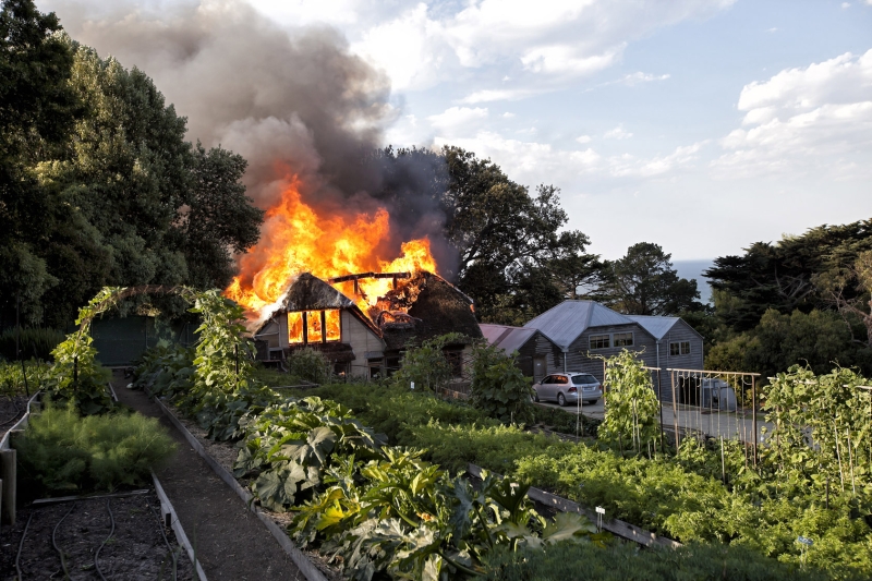 2014 fire at Heronswood