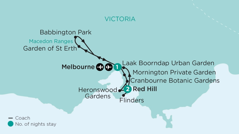 botanica tour map