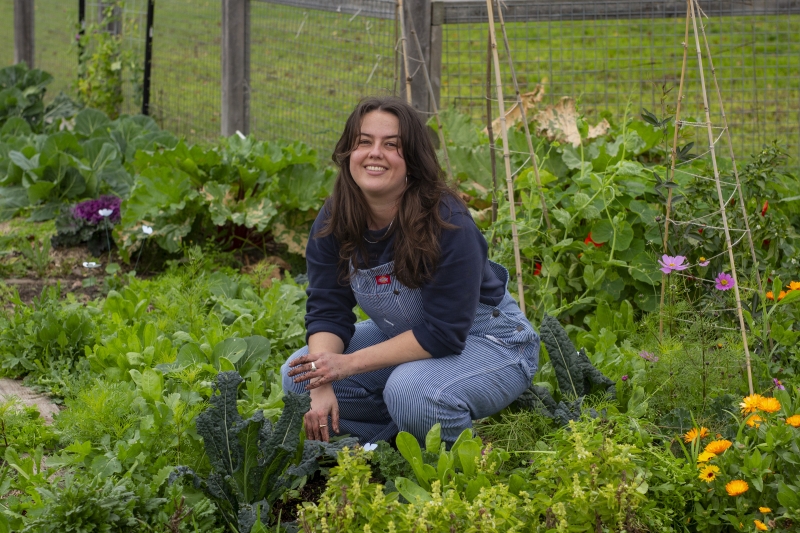 Hannah in the garden