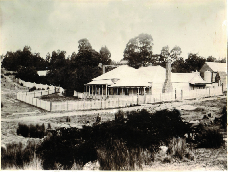A black and white photo of the Garden of St Erth circa 1930