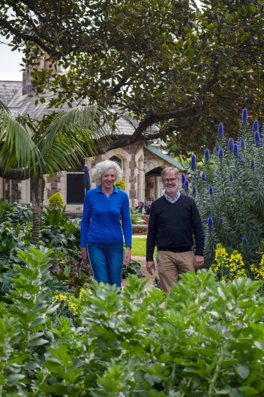 Frances and Stephen at Heronswood